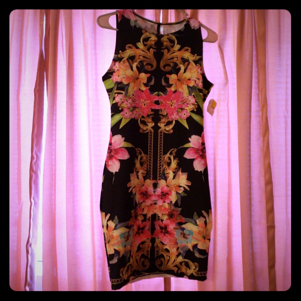 Floral bodycon dress